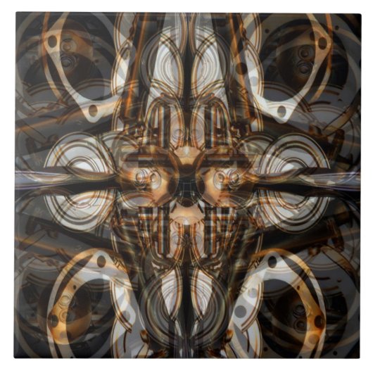 Steampunkのタイルのために連動させられる タイル (正面)