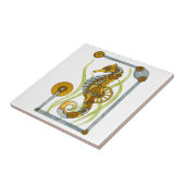 Steampunkのタツノオトシゴ タイル (側面)