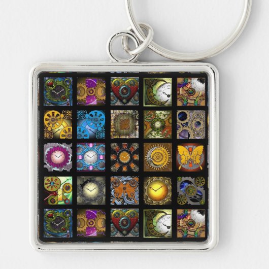 Steampunkのデザイン キーホルダー (正面)