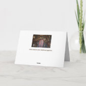 steampunkのドアの挨拶状 カード (裏面)