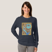 Steampunkのハートの女性LongSleeveティー Tシャツ (正面フル)