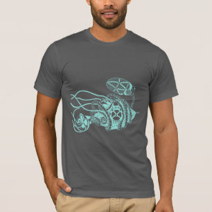 Steampunkのバクテリオファージ対細菌 Tシャツ
