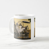 Steampunkのヒロイン コーヒーマグカップ (正面左)