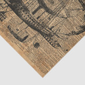 Steampunkのビクトリアンな航空機 薄葉紙 (詳細)