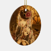 Steampunkのファンタジーのオーナメント セラミックオーナメント (右)
