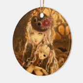 Steampunkのファンタジーのオーナメント セラミックオーナメント (左)