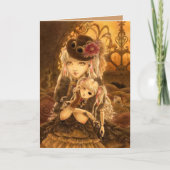 Steampunkのファンタジーの挨拶状 カード (正面)