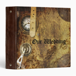 Steampunkのフェイクな革およびギアのつなぎ