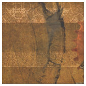 steampunkのフクロウを持つSteampunkの女性 ファブリック (見本)