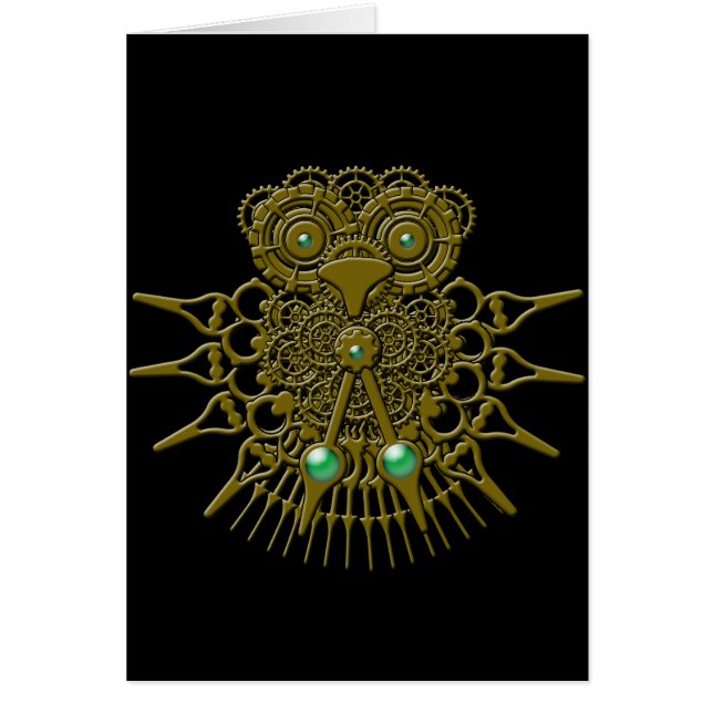 Steampunkのフクロウ (正面)