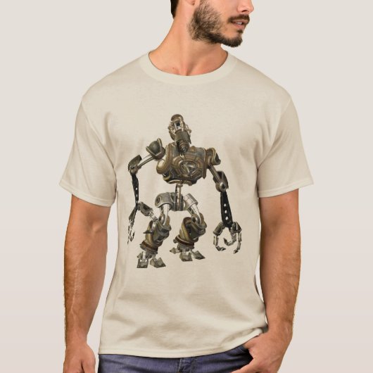 Steampunkのロボット Tシャツ (正面)