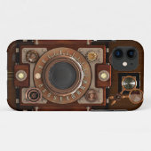 Steampunkのヴィンテージのカメラ Case-Mate iPhoneケース (裏面(横))