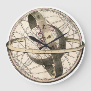 Steampunkのヴィンテージの世界の地球の柱時計 ラージ壁時計