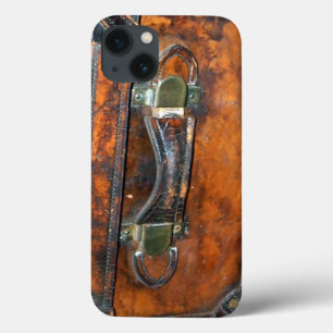 Steampunkのヴィンテージの旧式な汽船トランクの写真 iPhone 13ケース