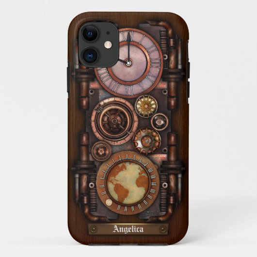 Steampunkのヴィンテージの時計#1B Case-Mate iPhoneケース (裏面)