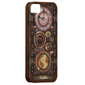 Steampunkのヴィンテージの時計#1B Case-Mate iPhoneケース (裏面/右)