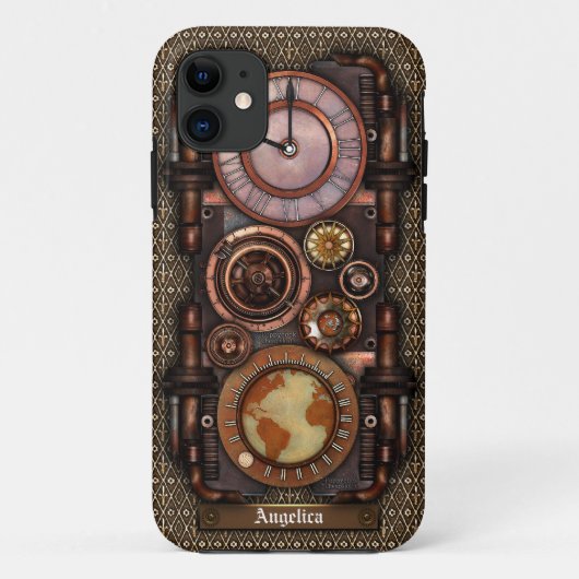 Steampunkのヴィンテージの時計#1C Case-Mate iPhoneケース (裏面)