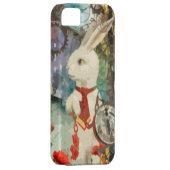 Steampunkの不思議の国の白のウサギ Case-Mate iPhoneケース (裏面/右)