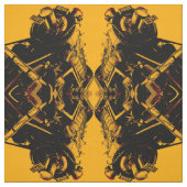 Steampunkの列車の目の錯覚 ファブリック (見本)