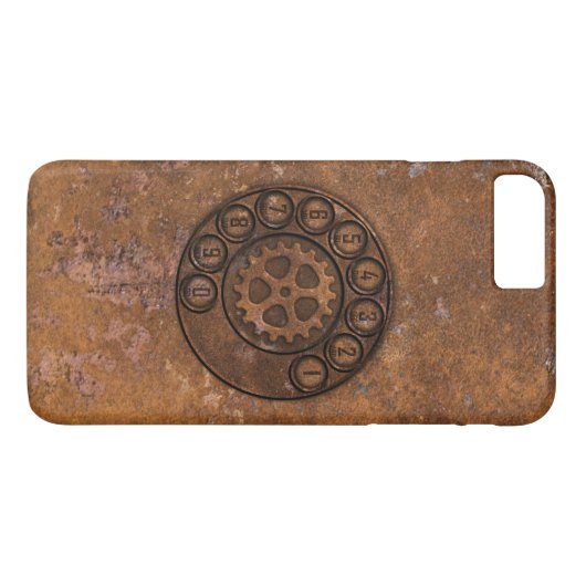 Steampunkの回転式のダイヤルの電話 Case-Mate iPhoneケース (裏面(横))