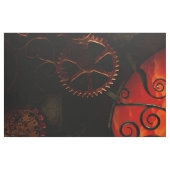 Steampunkの夜のすばらしいsteampunkの女性 ファブリック (ファットクウォーター)