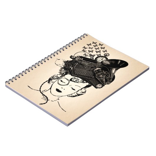 Steampunkの女の子 ノートブック (左側)