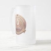 Steampunkの宇宙のチンパンジーの蒸気口のマグ フロストグラスビールジョッキ (正面左)