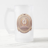 Steampunkの宇宙のチンパンジーの蒸気口のマグ フロストグラスビールジョッキ (左)