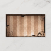Steampunkの投影ゴシック名刺 名刺 (裏面)