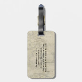 Steampunkの操縦出来る気球の乗車 ラゲッジタグ (裏面縦)