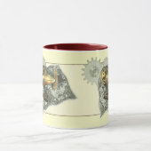 Steampunkの操縦出来る空気旅行のコーヒー・マグ マグカップ (中央)