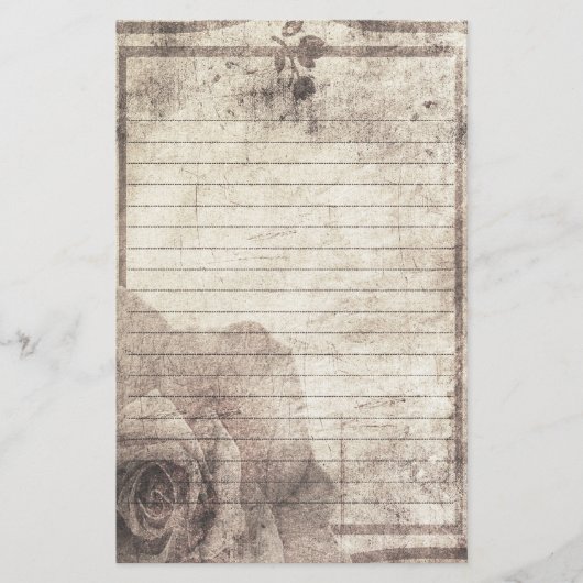 Steampunkの文房具-アンティークは上がりました 便箋 (正面)