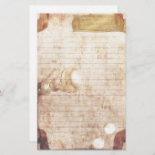 Steampunkの文房具-創造的な名札 便箋 (正面/裏面)