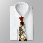 Steampunkの時計とのすばらしいハート ネクタイ (タイ)