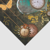 Steampunkの時計とのすばらしいハート 薄葉紙 (詳細)