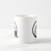 steampunkの時計、ギア、帽子 コーヒーマグカップ (中央)