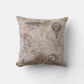Steampunkの枕 クッション (正面)