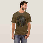 Steampunkの機械ハート Tシャツ (正面フル)