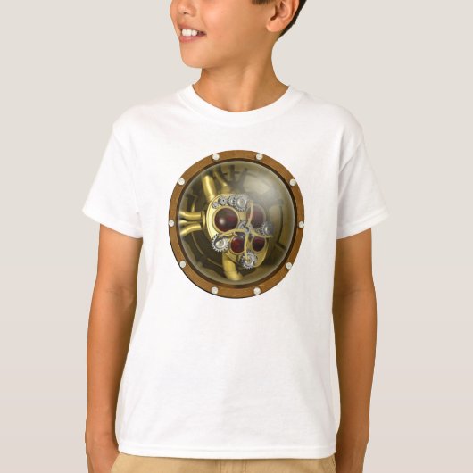 Steampunkの機械ハート Tシャツ (正面)
