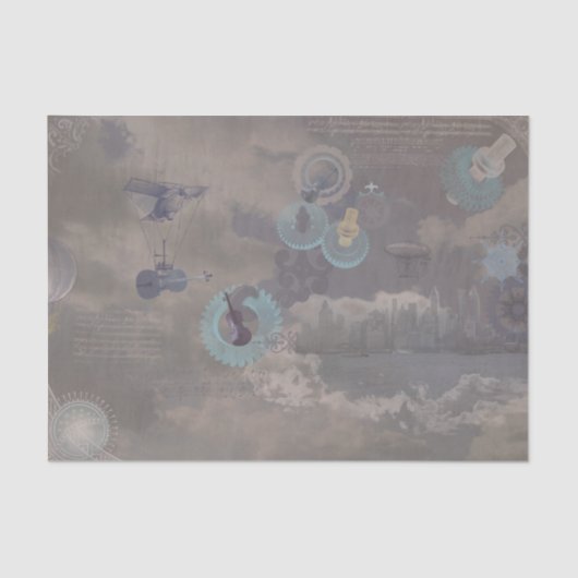 Steampunkの止め枠のひも 薄葉紙 (正面)