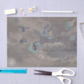 Steampunkの止め枠のひも 薄葉紙 (クラフト)