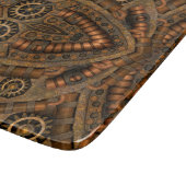 Steampunkの産業ヴィンテージの時計仕掛け カッティングボード (角)