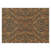 Steampunkの産業ヴィンテージの時計仕掛け テーブルクロス (正面(横))