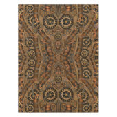 Steampunkの産業ヴィンテージの時計仕掛け テーブルクロス (正面)