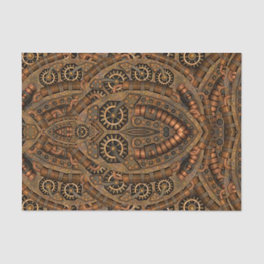 Steampunkの産業ヴィンテージの時計仕掛け 薄葉紙 (正面)