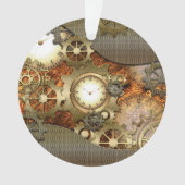 Steampunkの素晴らしいsteampunkのデザイン オーナメント (正面)