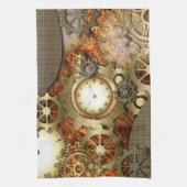 Steampunkの素晴らしいsteampunkのデザイン キッチンタオル (縦)