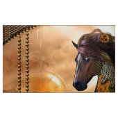 Steampunkの素晴らしいsteampunkの馬 ファブリック (ファットクォーター)