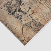 Steampunkの紳士のレトロのギア 薄葉紙 (詳細)