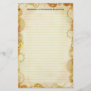 Steampunkの結婚式、文房具 便箋